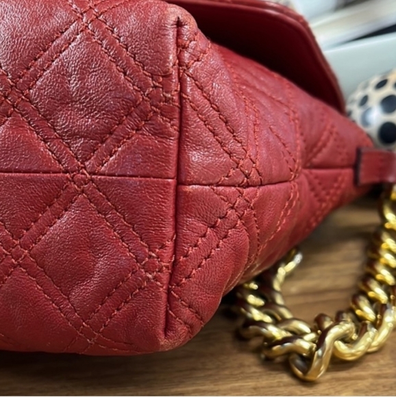 Marc Jacobs Large Single Quilted Bag - Cherry Red - Picture 7 of 13